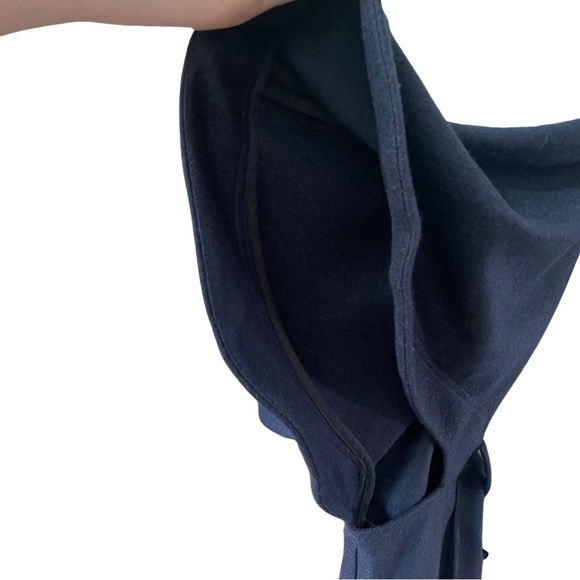 Women's Rodebjer Pinto Navy Blue Jacket  Poncho – Size M/L, Elegant & Minimalist - Picture 10 of 11